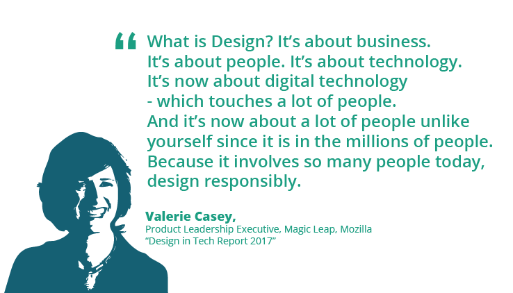 Valerie Casey Design in Tech Report 2017 quote