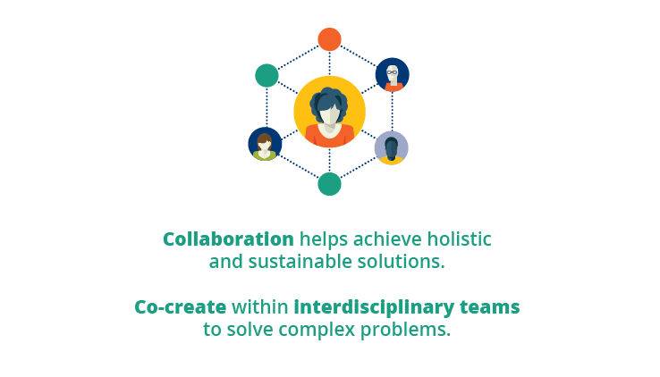 Collaboration helps achieve holistic and sustainable solutions.